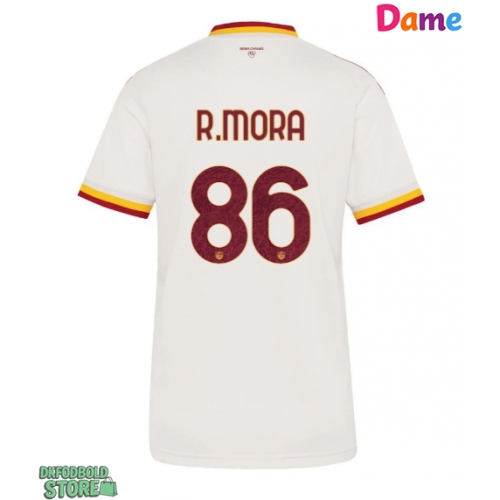 AS Roma Rodrigo Mora #86 Replika Udebanetrøje Dame 2026-27 Kortærmet